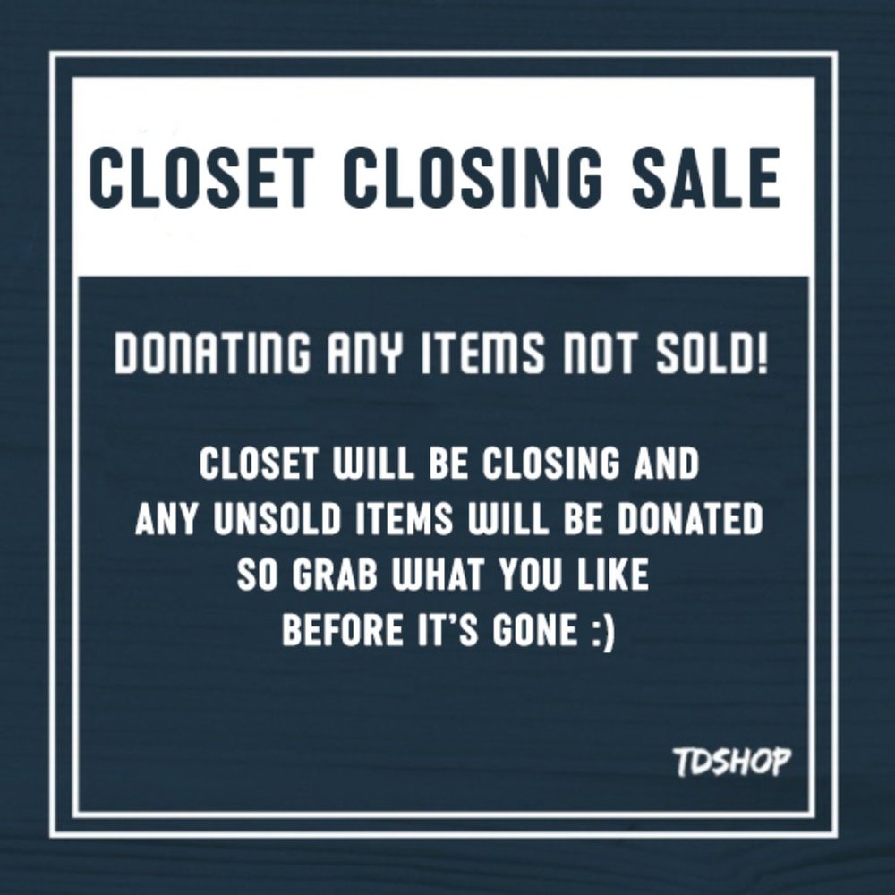 CLOSET CLEAR OUT -- OFFERS WELCOME -- BUNDLE DISCOUNTS!!